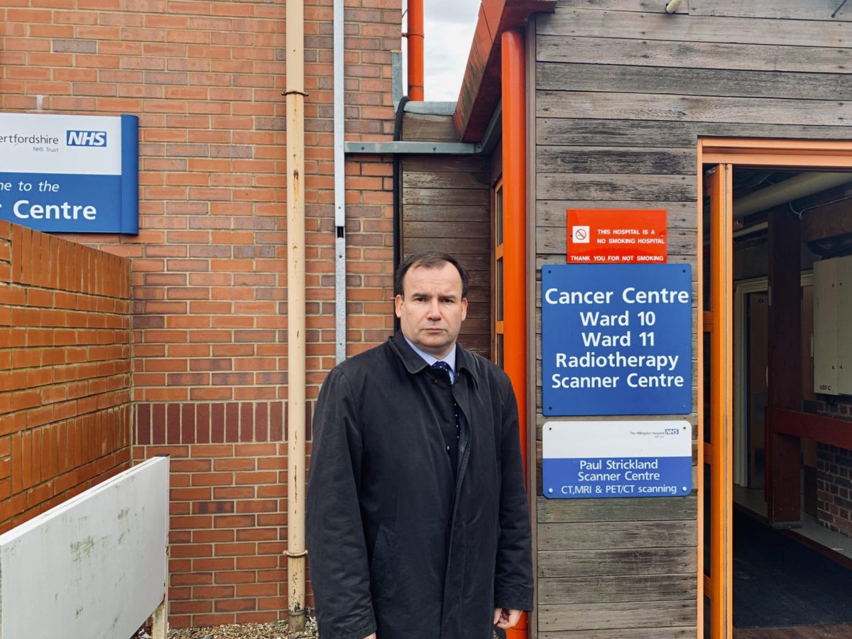 The Mount Vernon Cancer Centre is in danger of fully or partially closing with speculation that the land could be sold off for housing.