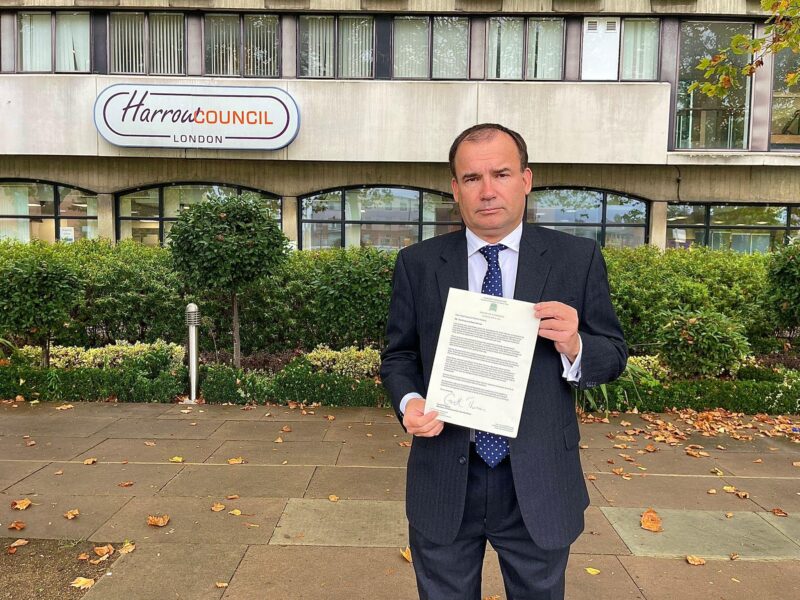 Gareth Thomas letter Harrow Council